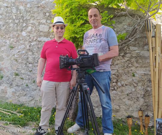 Fabrizio Fazio sul set