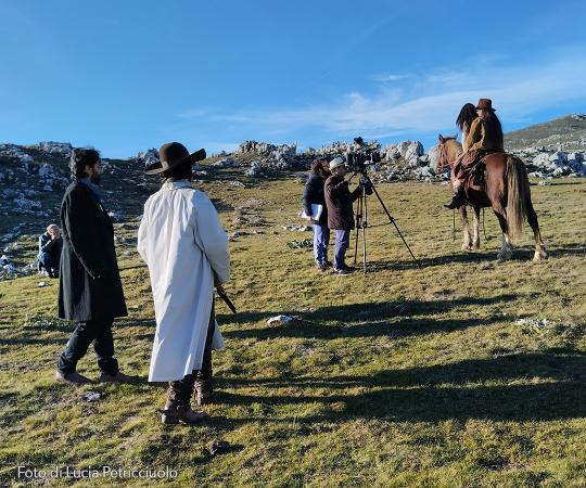 Fabrizio Fazio sul set