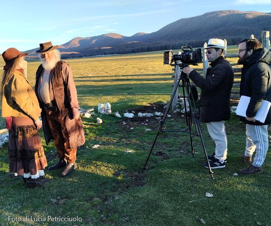 Fabrizio Fazio sul set