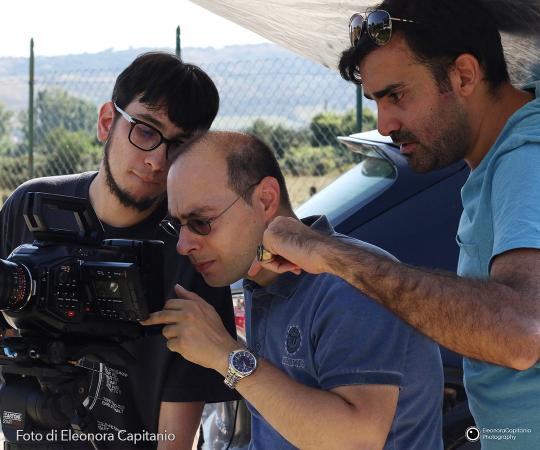 Fabrizio Fazio sul set