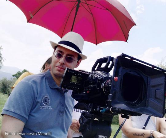 Fabrizio Fazio sul set