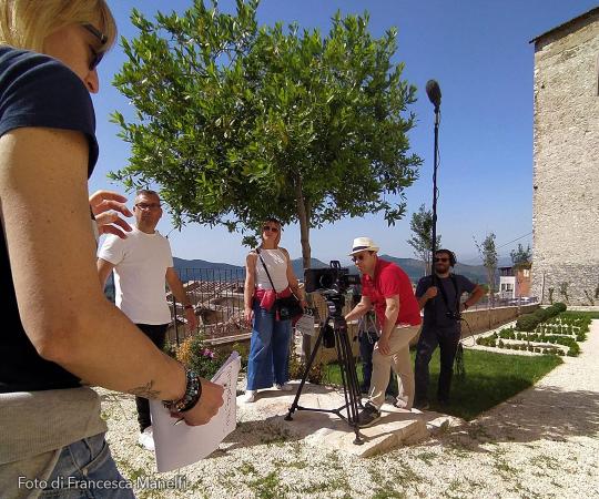 Fabrizio Fazio sul set