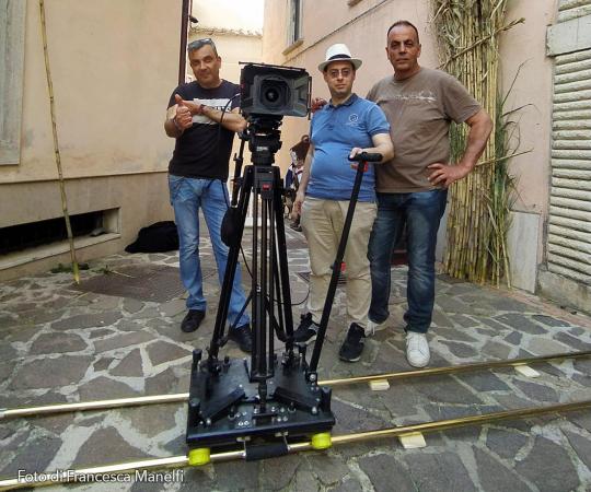 Fabrizio Fazio sul set