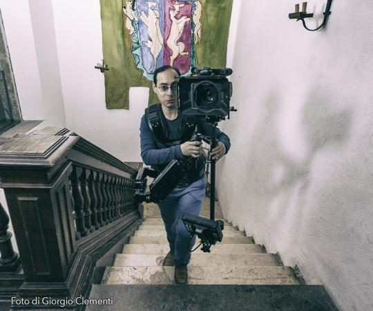 Fabrizio Fazio sul set